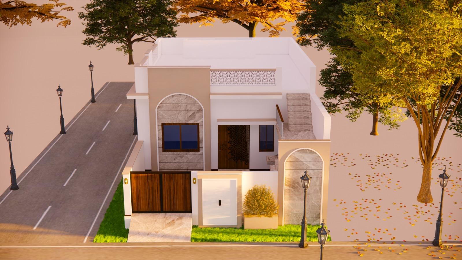 Modern Family 2BHK by Ananta Construction & Consultancy